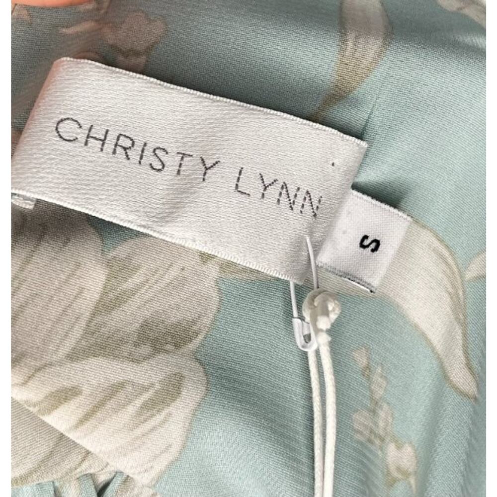CHRISTY LYNN Sz S Small Turquoise Magnolia Alexa Dress NWT - Picture 3 of 10